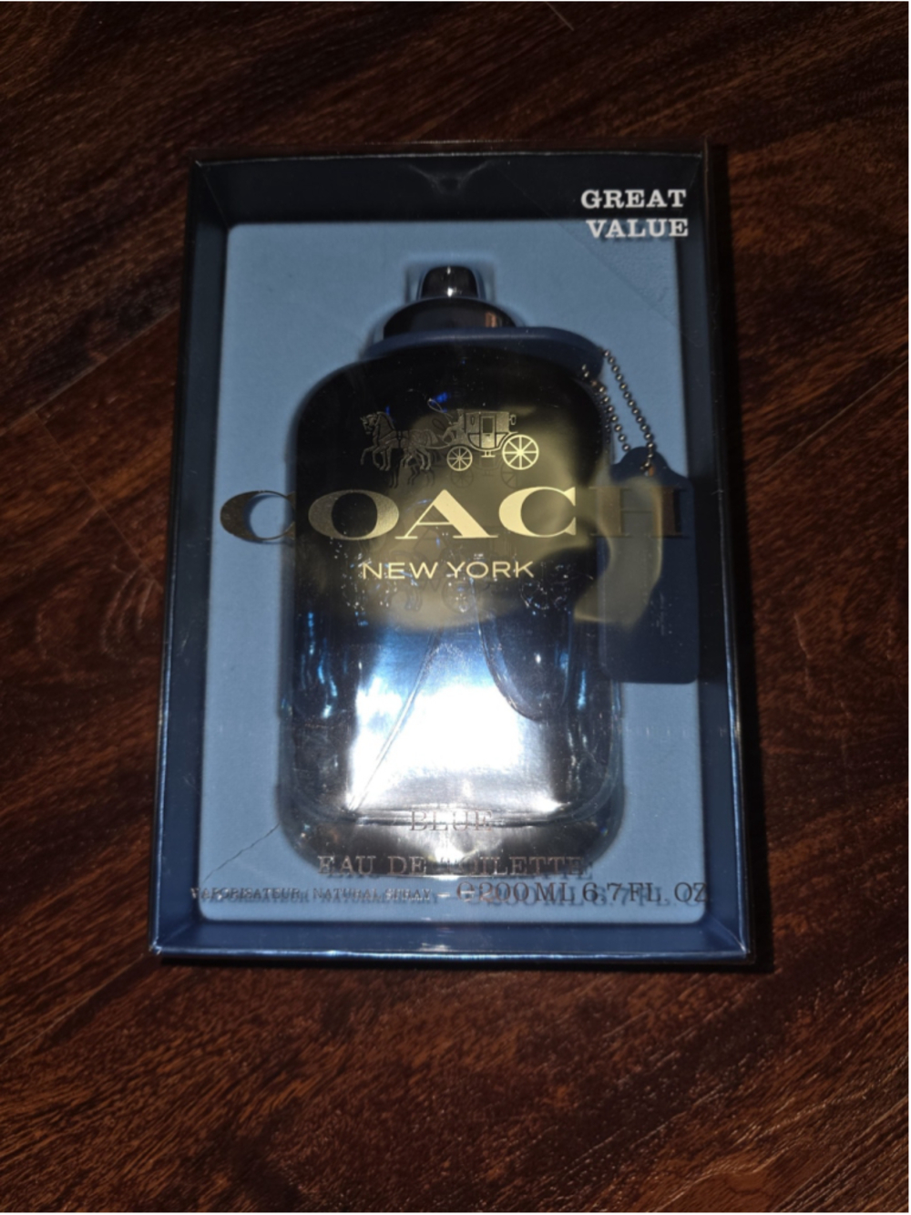 BRAND NEW, Sealed, Coach Blue 6.7 oz eau de toilette Cologne for Men Banger